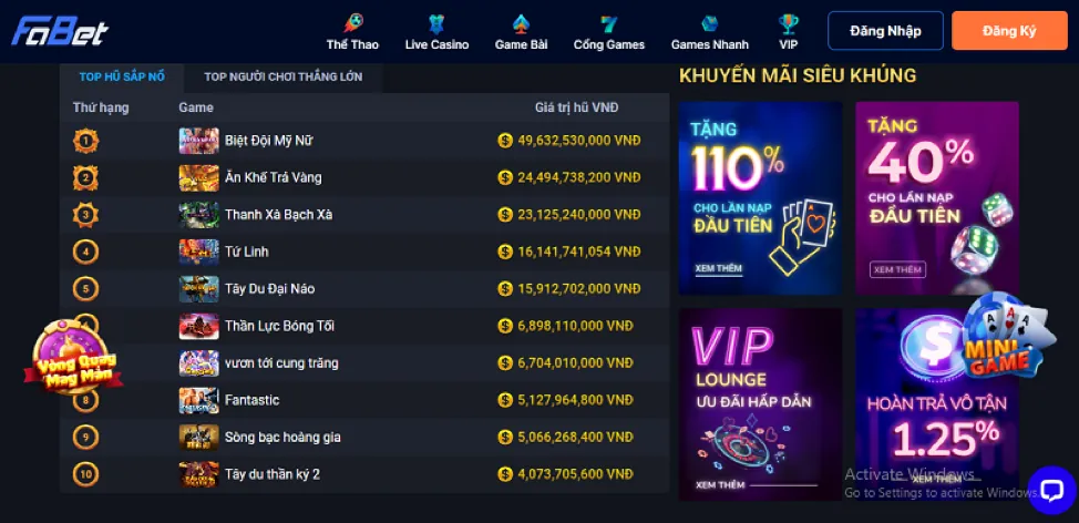 Các phương thức nạp rút tiền tại ku88 chính thức